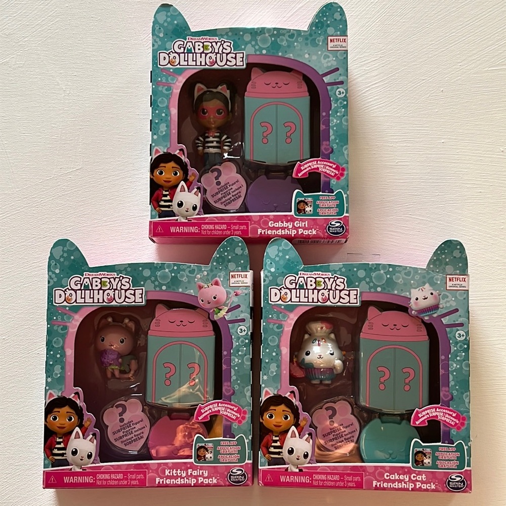 Gabby’s Dollhouse 3 Friendship Packs bundle